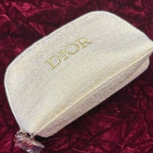 Dior Metallic Gold Makeup Pouch 
NWOB